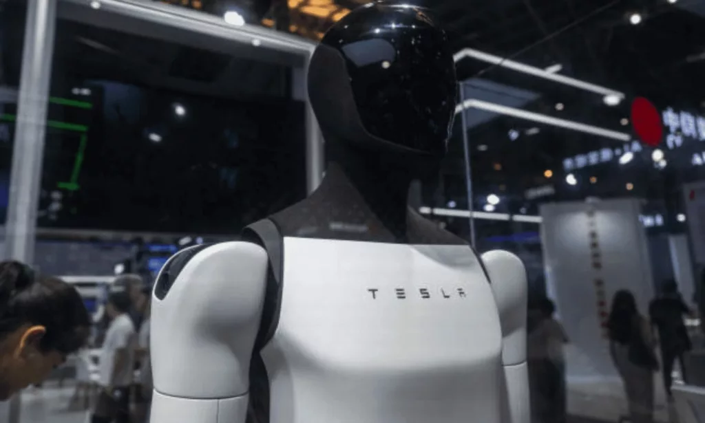 photo du robot optimus de tesla