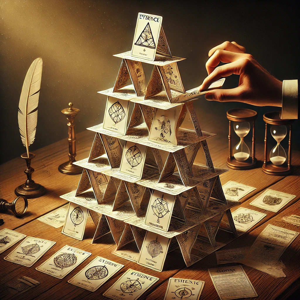 ♠️ Le Paradoxe du Château de Cartes : 6 points à savoir pour comprendre la Fragilité des Raisonnements Complexes 2 paradoxe du chateau de cartes 2